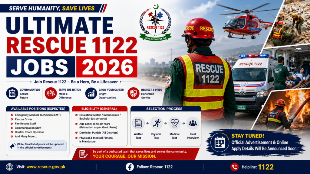 Rescue 1122 Jobs 2026